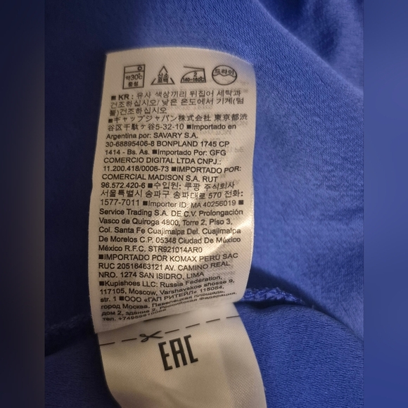 Banana Republic Cross Front Ruffle Royal Blue Sleeveless Top - Picture 5 of 6